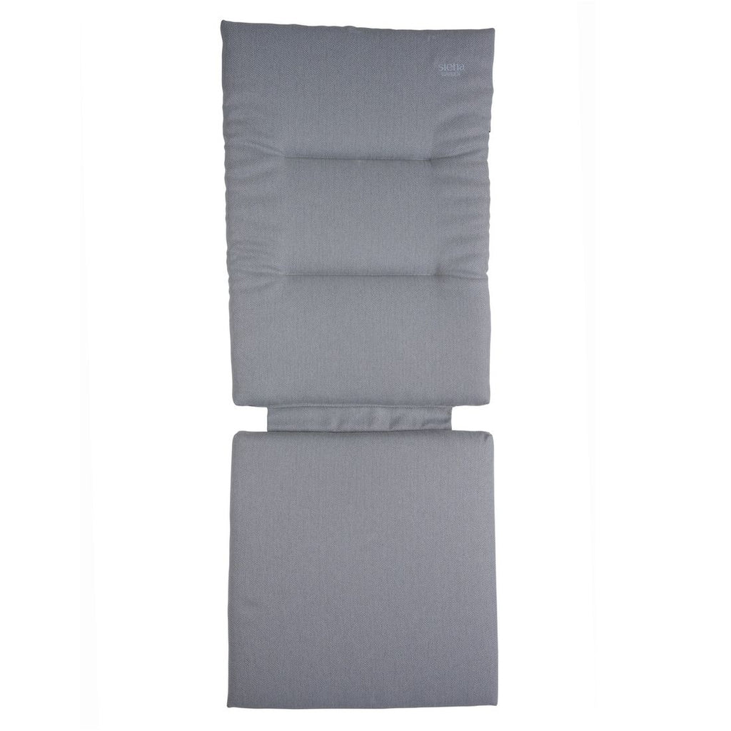 Montert Høyrygg stolpute Corido 50x120 cm sølv på stol