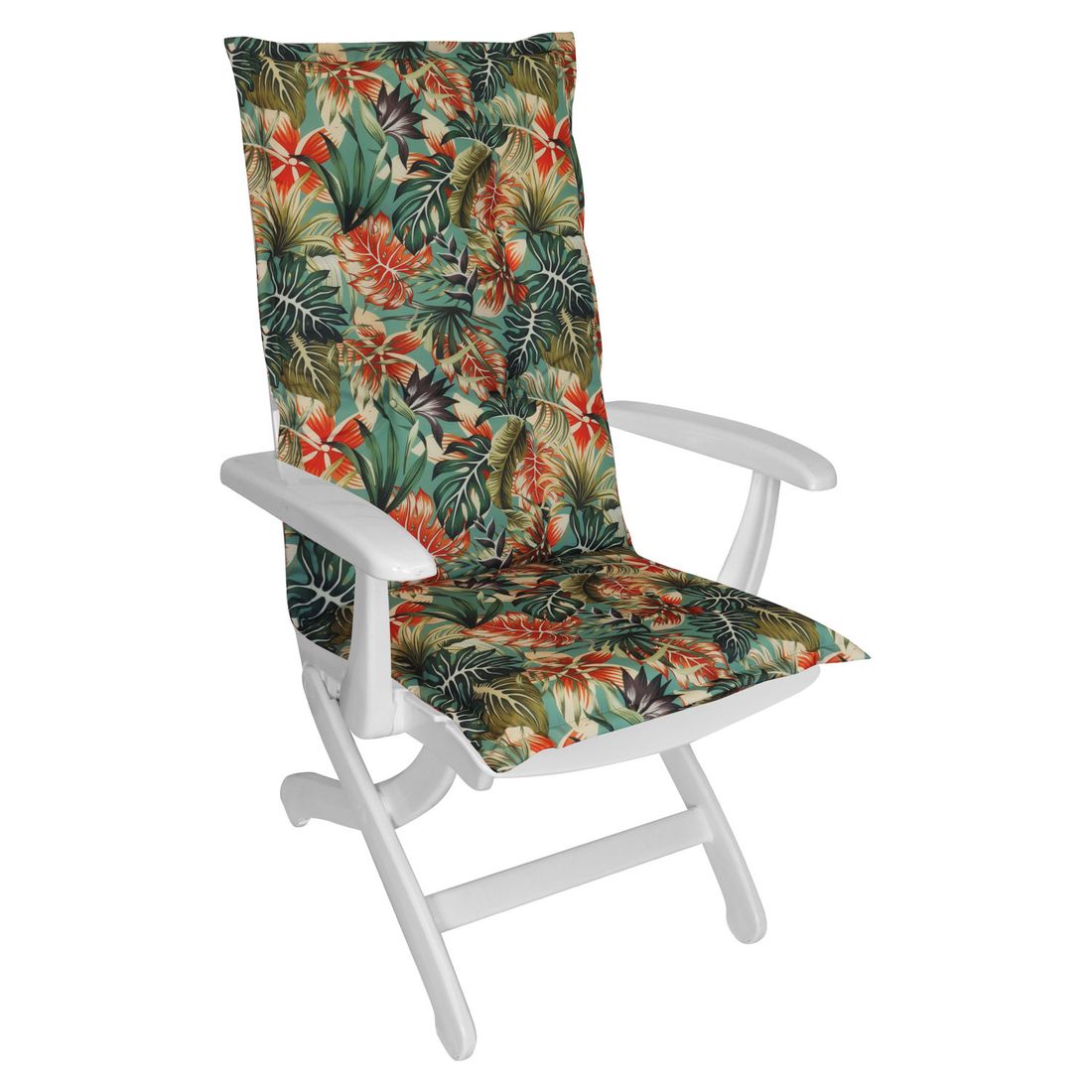 Montert Høyrygg stolpute Florence 50x120 cm jungel på hage stol