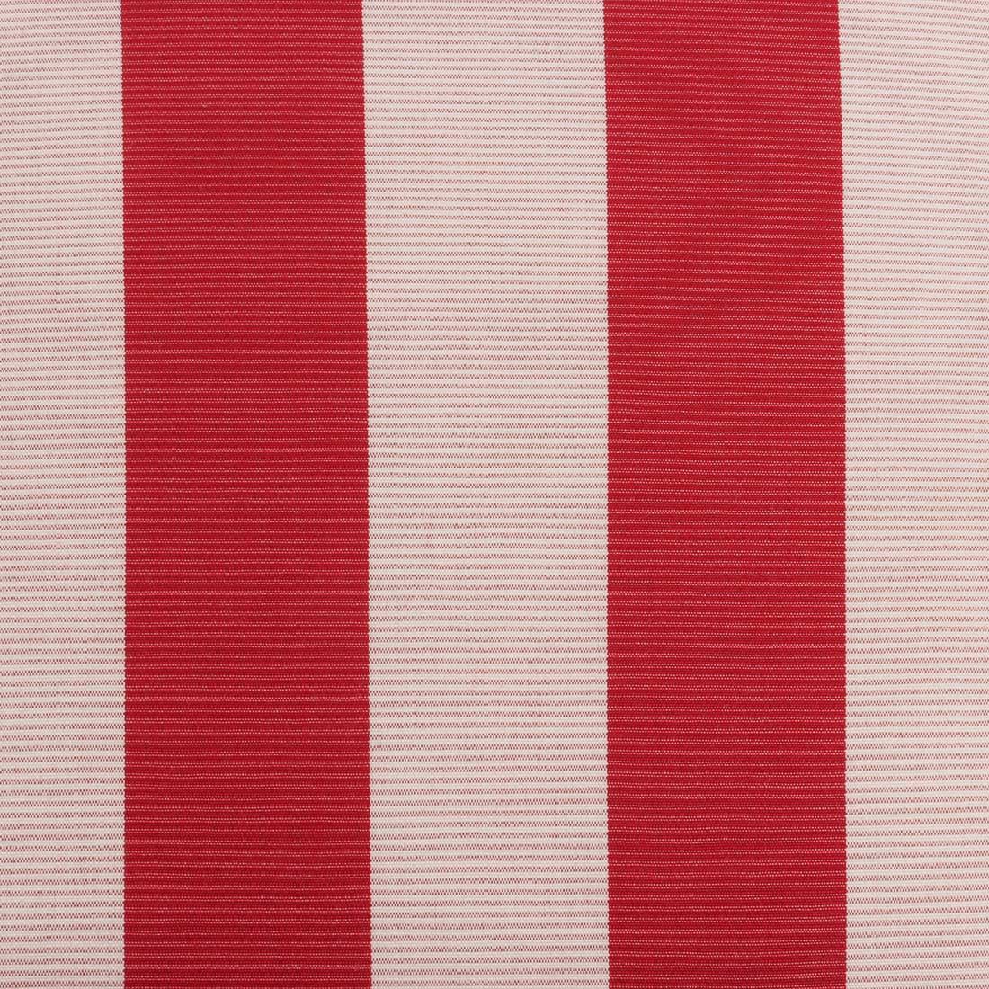 Detalj av stoff på høyrygg stolpute Florence akryl 50x120 cm rød-hvit stripet