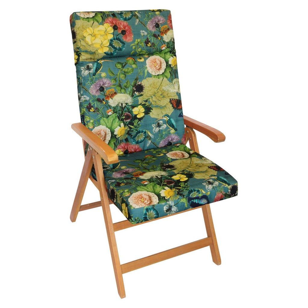 Montert Høyrygg stolpute Florida akryl 50x120 cm jungle på stol