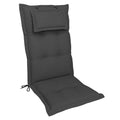 Høyrygg stolpute Rom olefin 50x123 cm antrasitt forfra