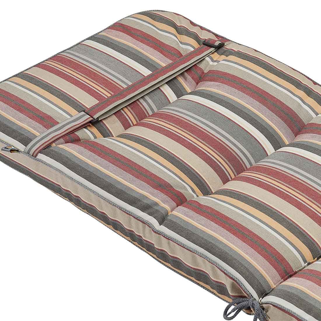 Bakside av høyrygg stolpute Taste 50x120 cm polyakryl - Kettler