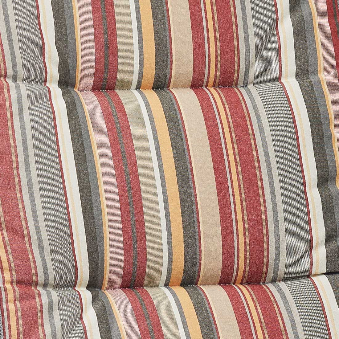 Montert Høyrygg stolpute Taste 50x123 cm dralon, stripet på hagestol