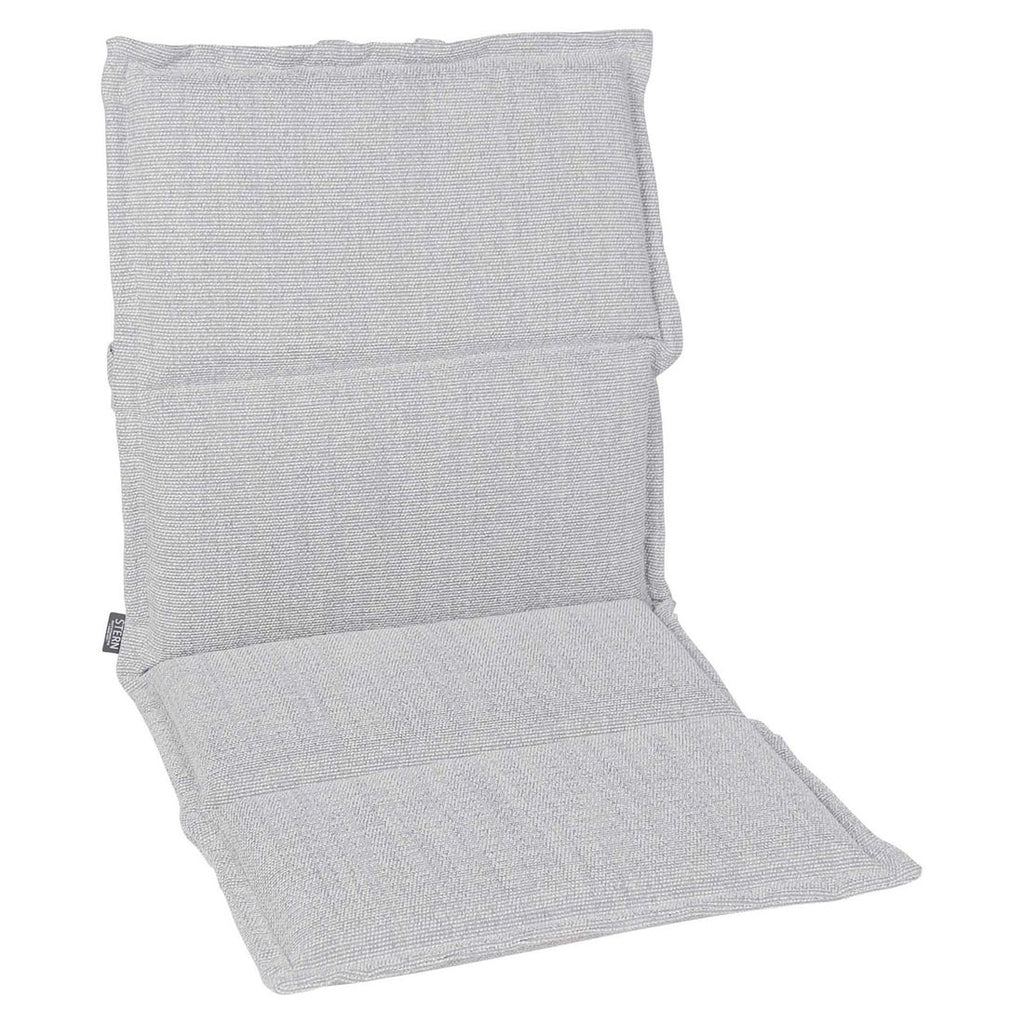 Høyrygg stolpute utestoff Sunbrella 50x123 cm perlegrå - Stern forfra