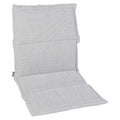 Høyrygg stolpute utestoff Sunbrella 50x123 cm perlegrå - Stern forfra