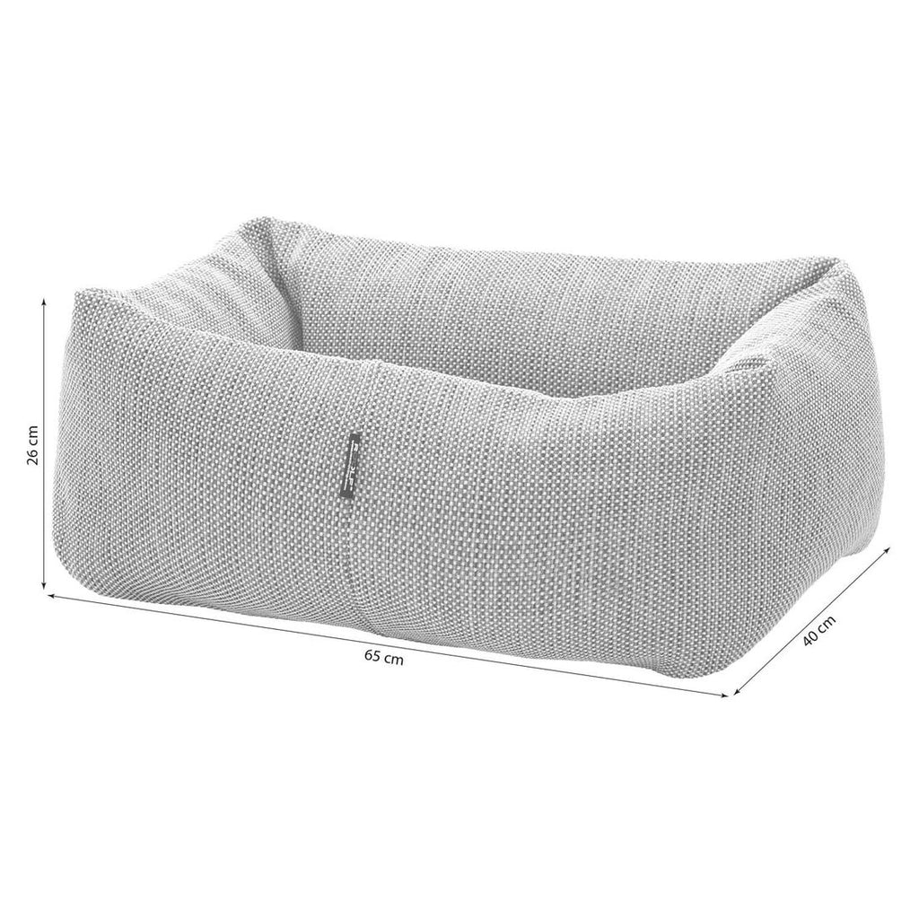 Hundeseng Dotty S 40x65 cm polypropylen grå montert i hage
