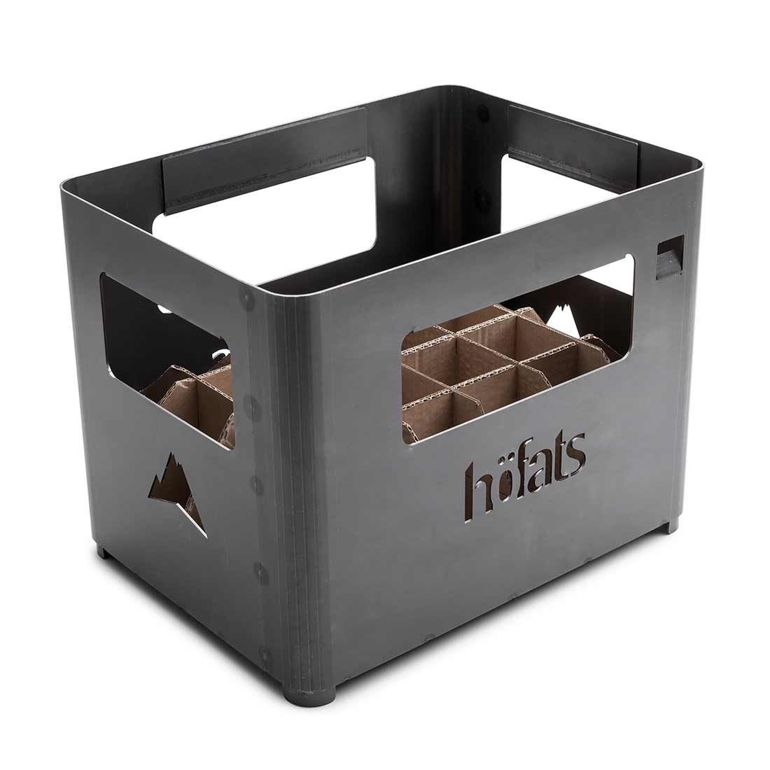 Ildkurv BEER BOX cortenstål 38x28 cm - höfats forfra