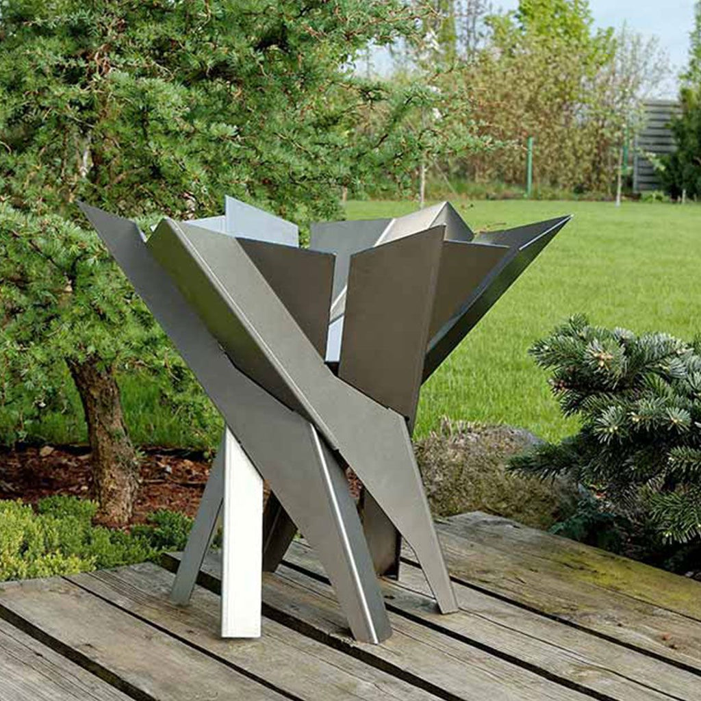 Ildkurv Phoenix Design rustfritt stål Ø65 cm bakside
