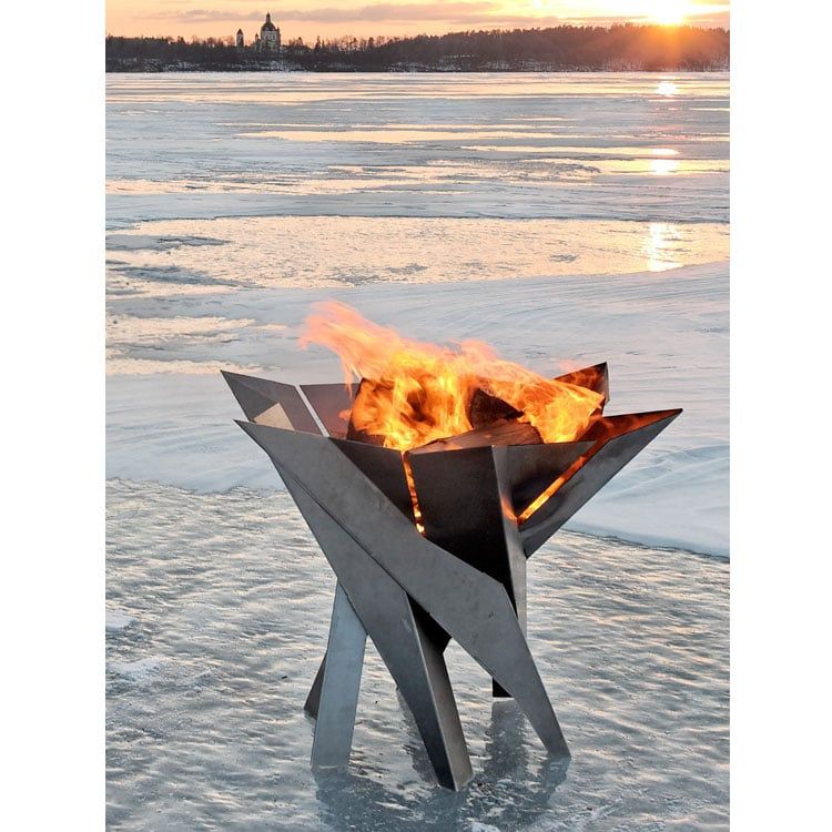 Detalj av Ildkurv Phoenix jern Ø65 cm metallstruktur