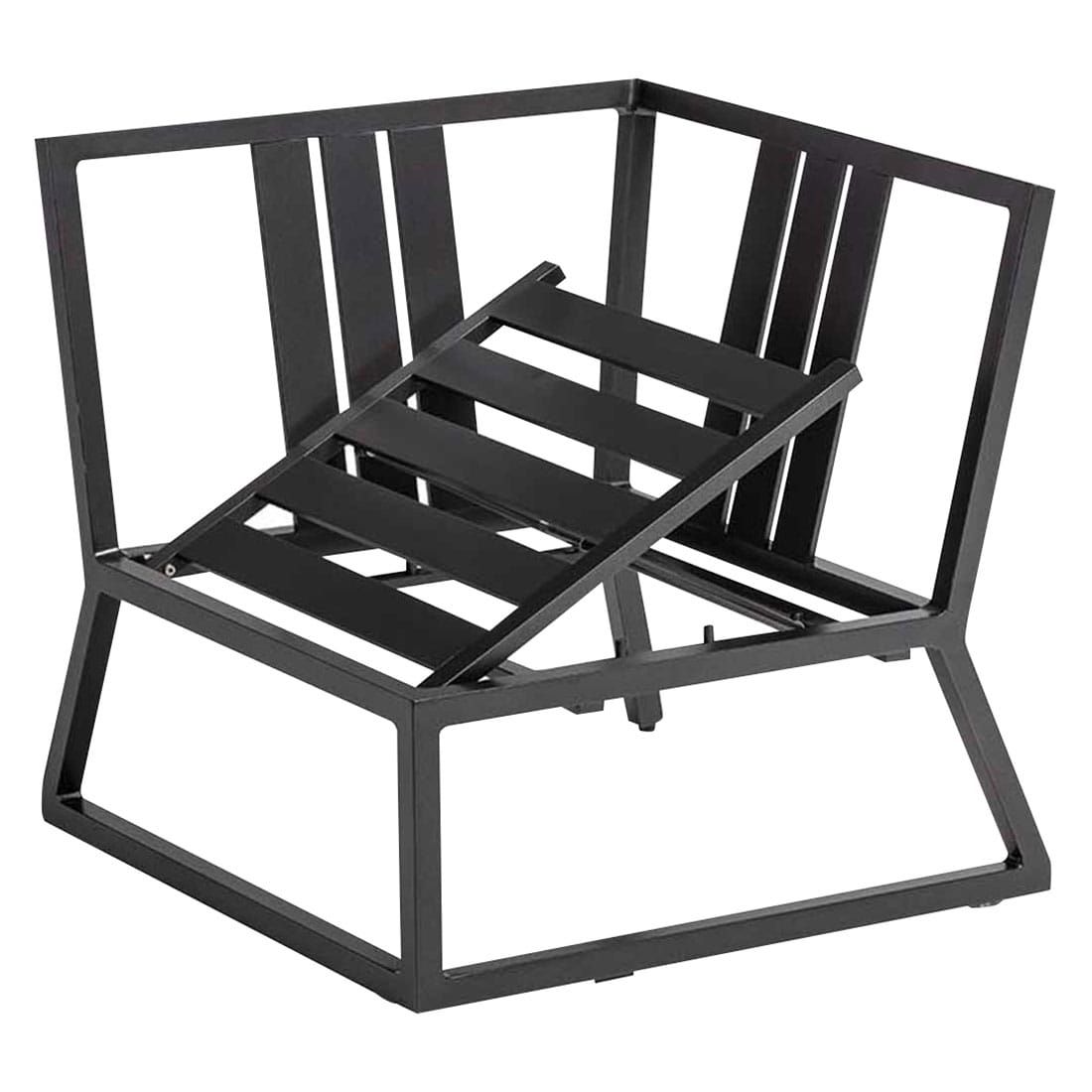 Hjørnesofa ute Ocean Skid med sidebord aluminium/olefin - Kettler