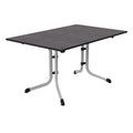 Klappbord ute Boulevard stål/Vivodur 140x90 cm forfra