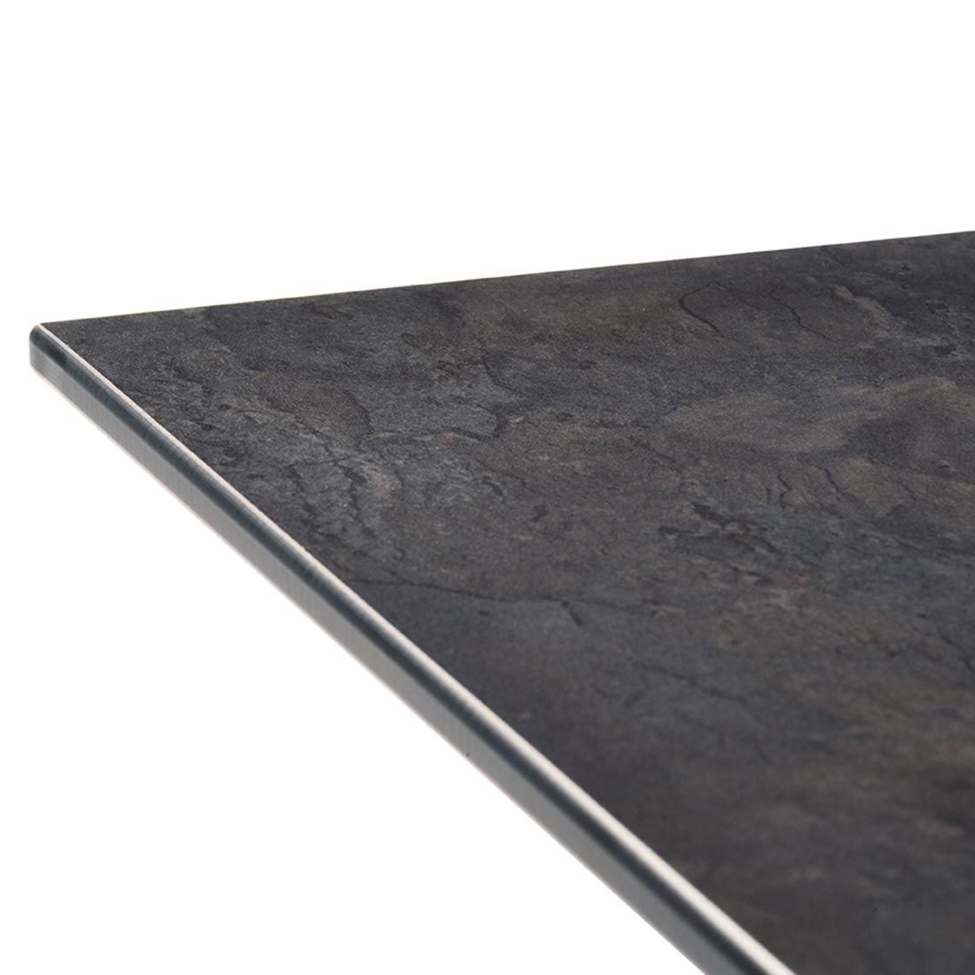 Klappbord ute stål HPL 80x80 cm jerngrå antrasitt sammenlagt