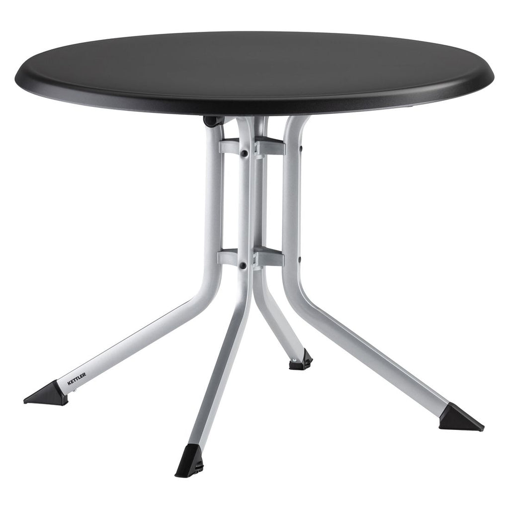 Klappbord ute Boulevard Ø85 cm aluminium Kettalux forfra