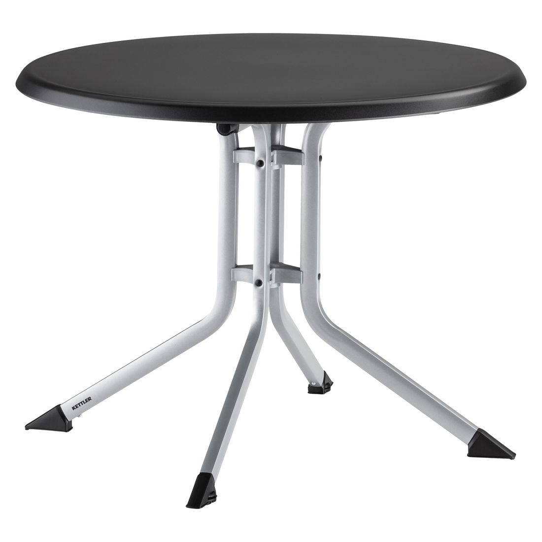 Klappbord ute Boulevard Ø85 cm aluminium Kettalux forfra