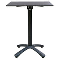 Klappbord ute Aurea 60x50 cm aluminium HPL antrasitt forfra