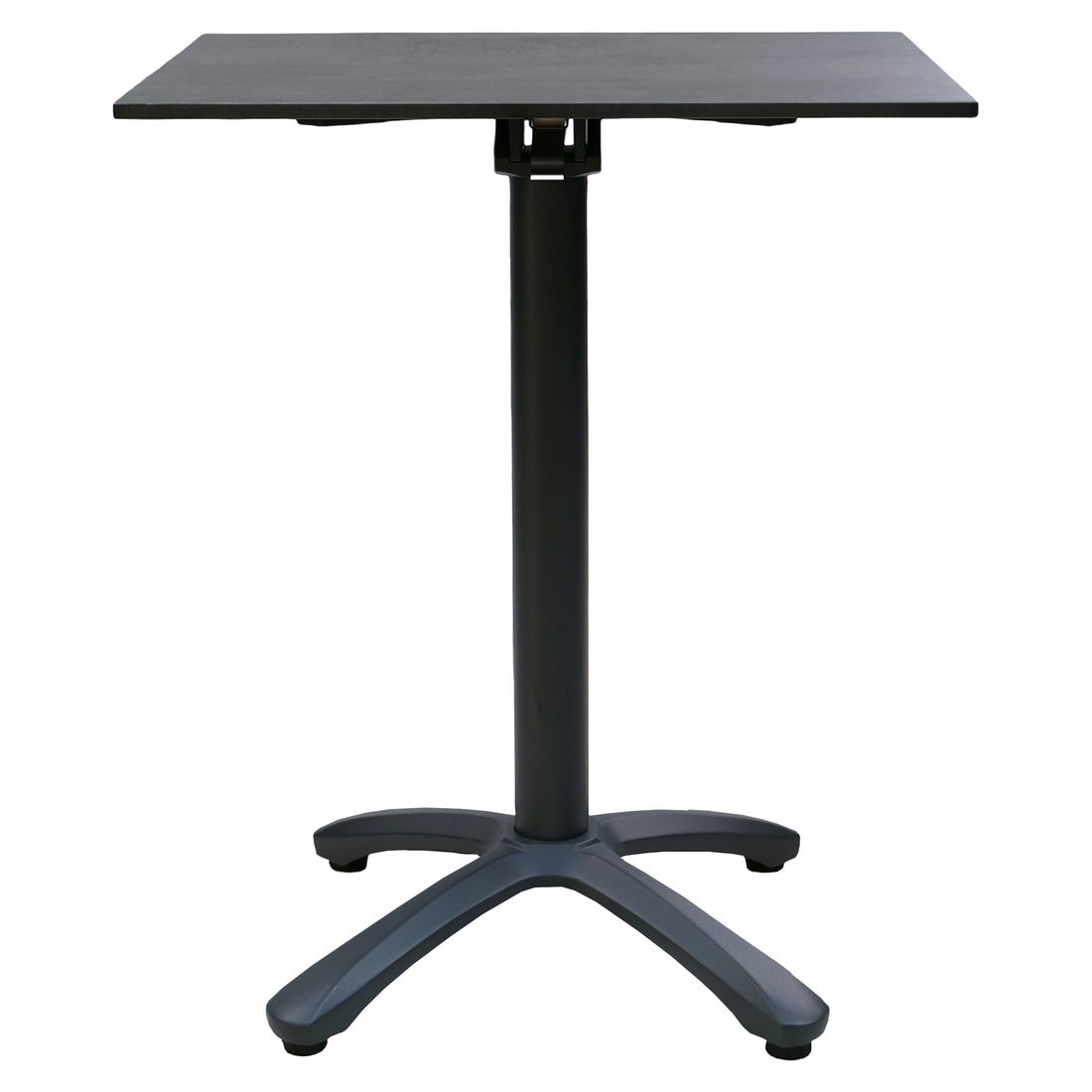 Klappbord ute Aurea 60x50 cm aluminium HPL antrasitt forfra