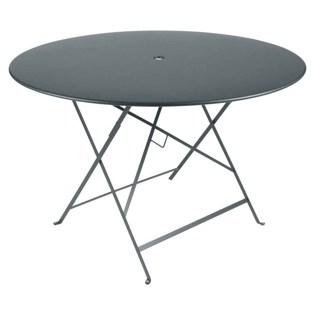 Klappbord ute Bistro Ø117 cm stål - Fermob forfra
