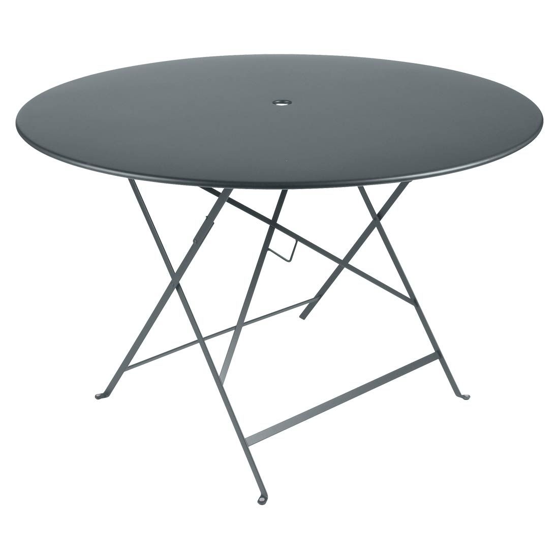 Klappbord ute Bistro Ø117 cm stål - Fermob forfra