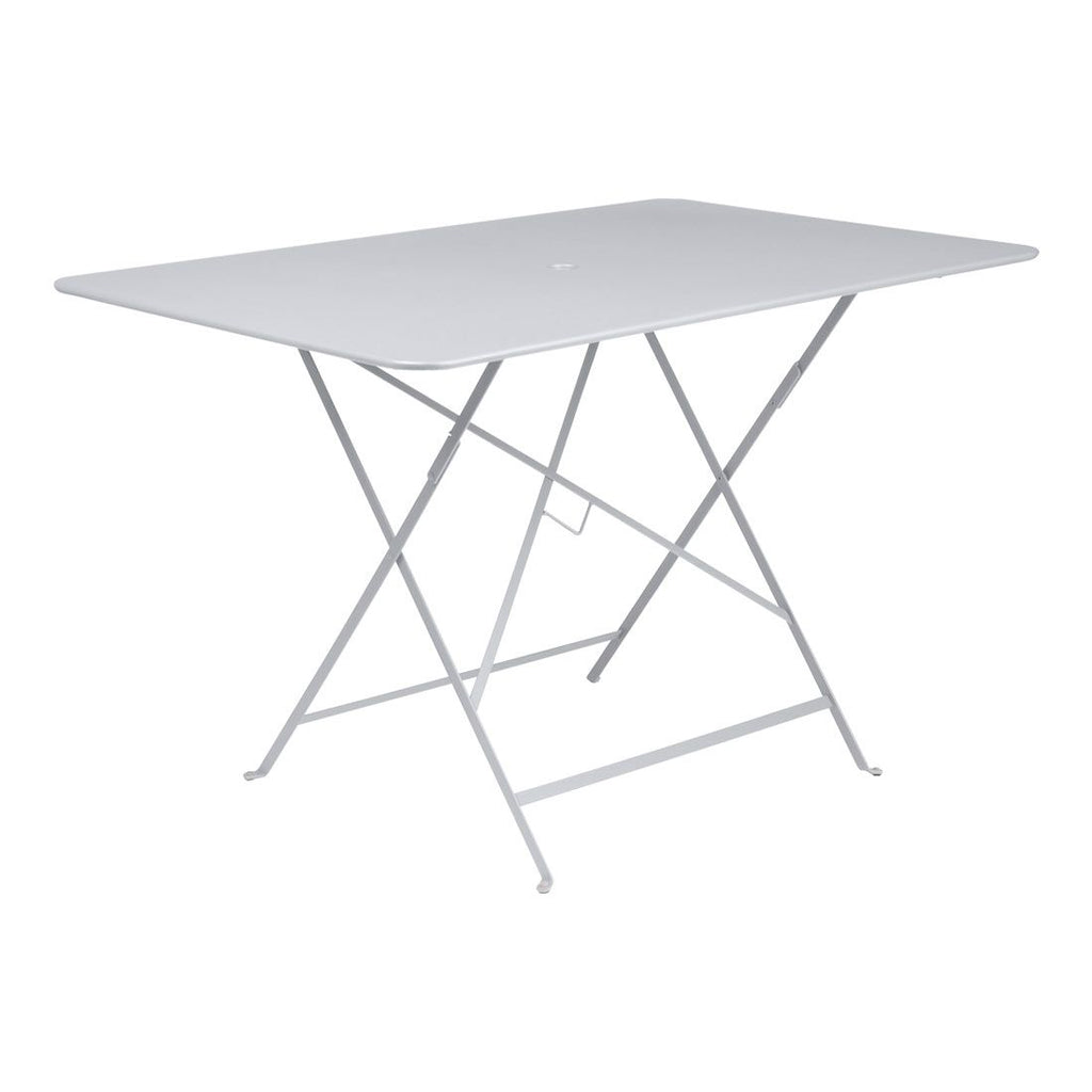 Klappbord ute Bistro 117x77 cm stål hvit forfra