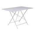 Klappbord ute Bistro 117x77 cm stål hvit forfra