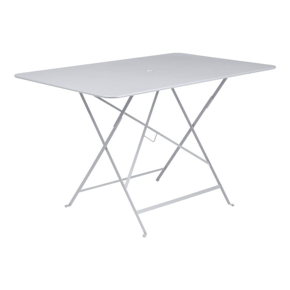 Klappbord ute Bistro 117x77 cm stål hvit forfra