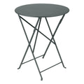 Klappbord ute Bistro Ø60 cm stål - Fermob forfra