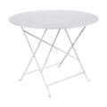 Klappbord ute Bistro Ø96 cm stål hvit - Fermob forside