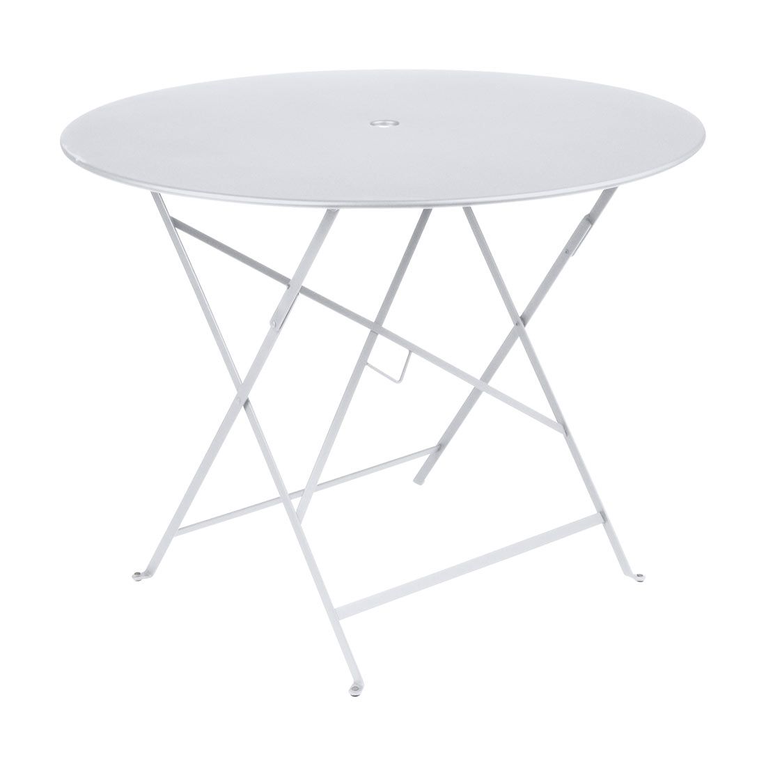 Klappbord ute Bistro Ø96 cm stål hvit - Fermob forside