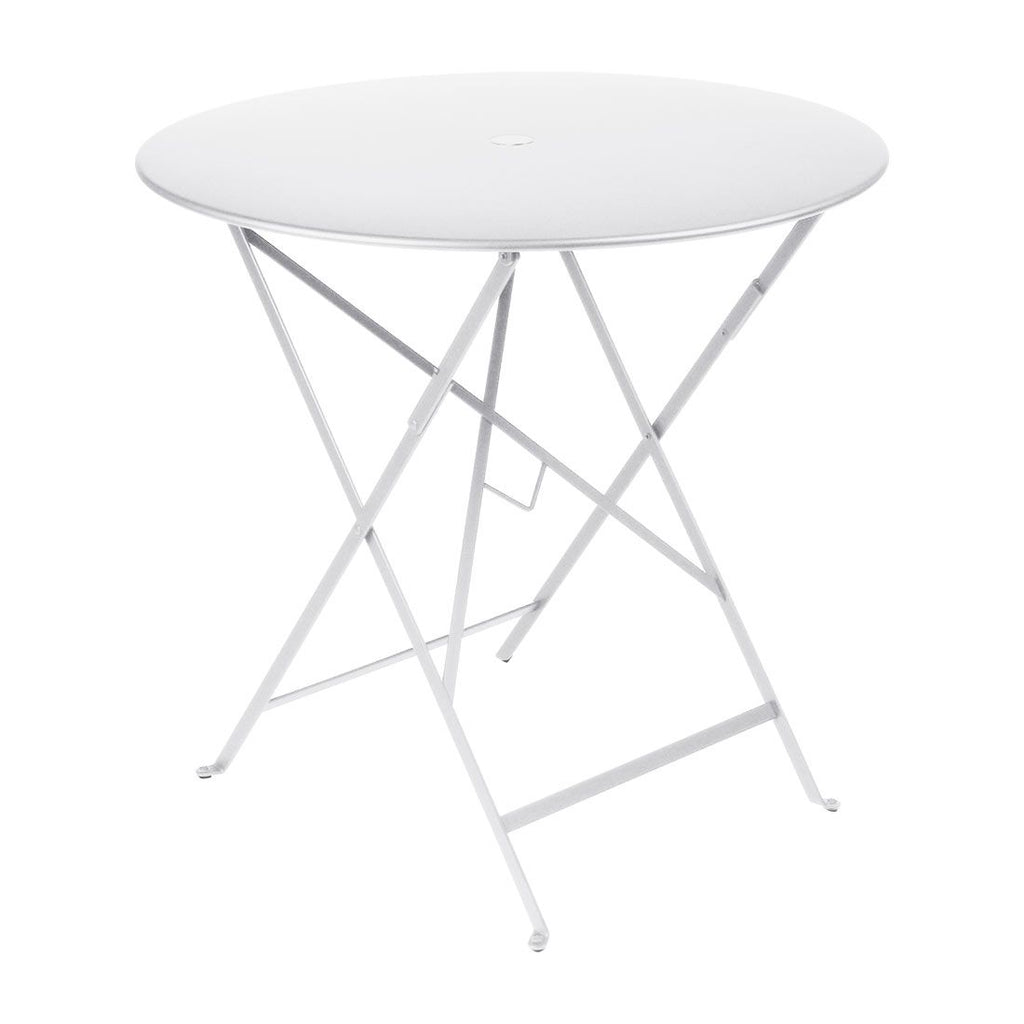 Klappbord ute Bistro Ø77cm stål - Fermob forfra