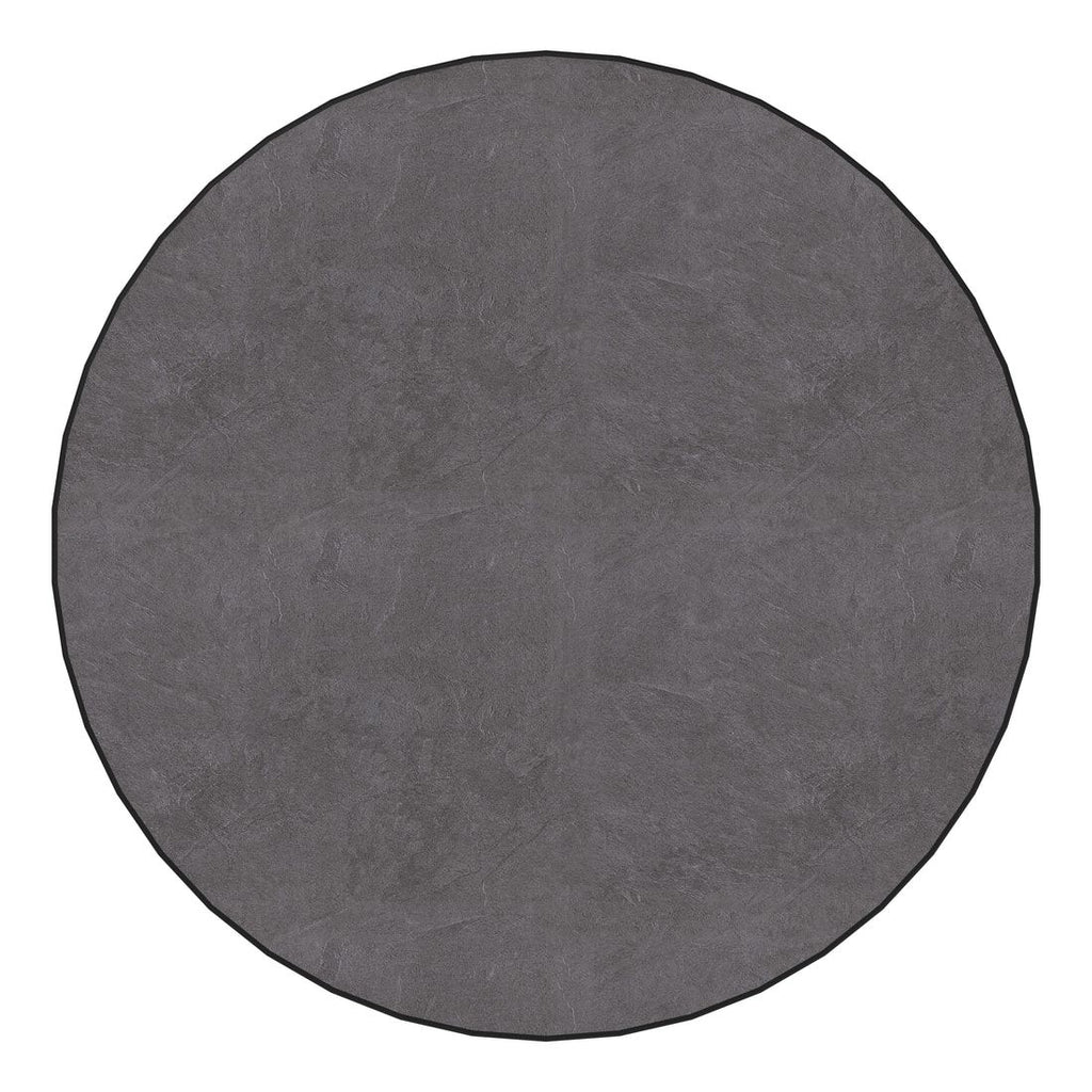 Klappbord ute Boulevard Ø100 cm stål/Vivodur grafitt bakside