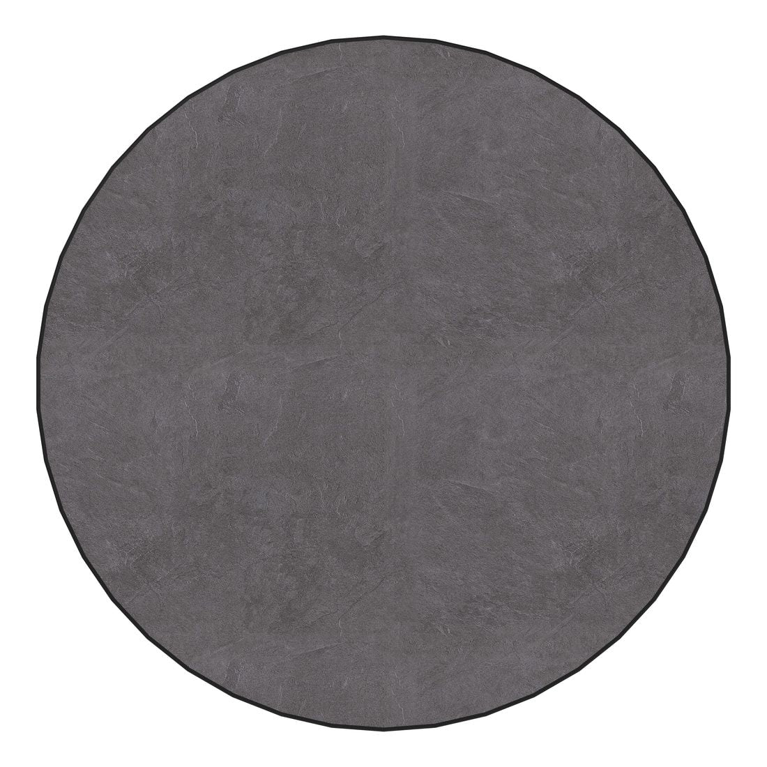 Klappbord ute Boulevard Ø100 cm stål/Vivodur grafitt bakside