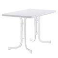 Klappbord ute Boulevard 115x70cm stål/HPL hvit forfra
