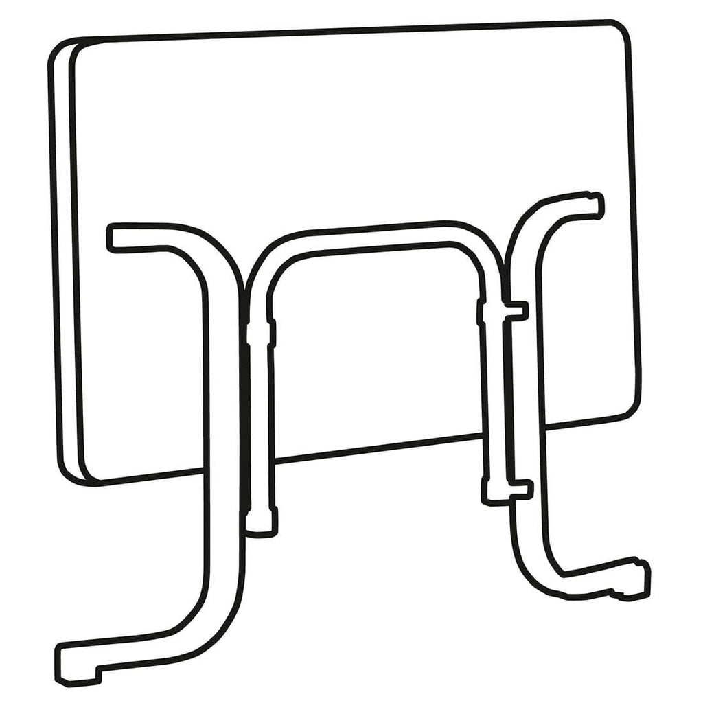 Montert Klappbord ute Boulevard 115x70cm stål/HPL hvit i hage