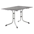 Klappbord ute Boulevard 120x80 cm grafitt betong lys forfra