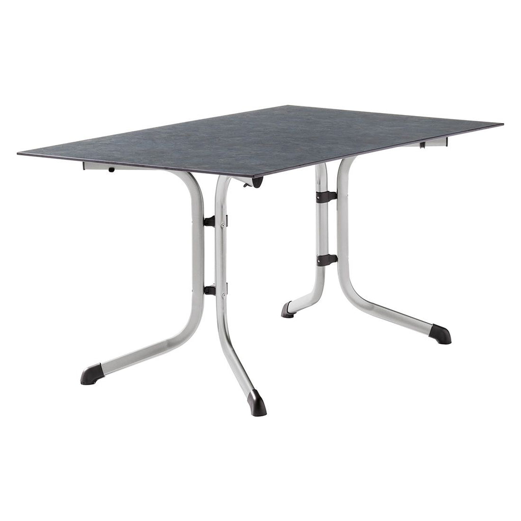 Klappbord ute Boulevard 140x90 cm stål Polytec antrasitt forside