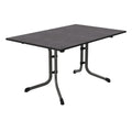 Klappbord ute Boulevard 140x90cm stål Vivodur antrasitt forfra