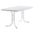 Klappbord ute Boulevard 150x90cm stål/Mecalit hvit forfra