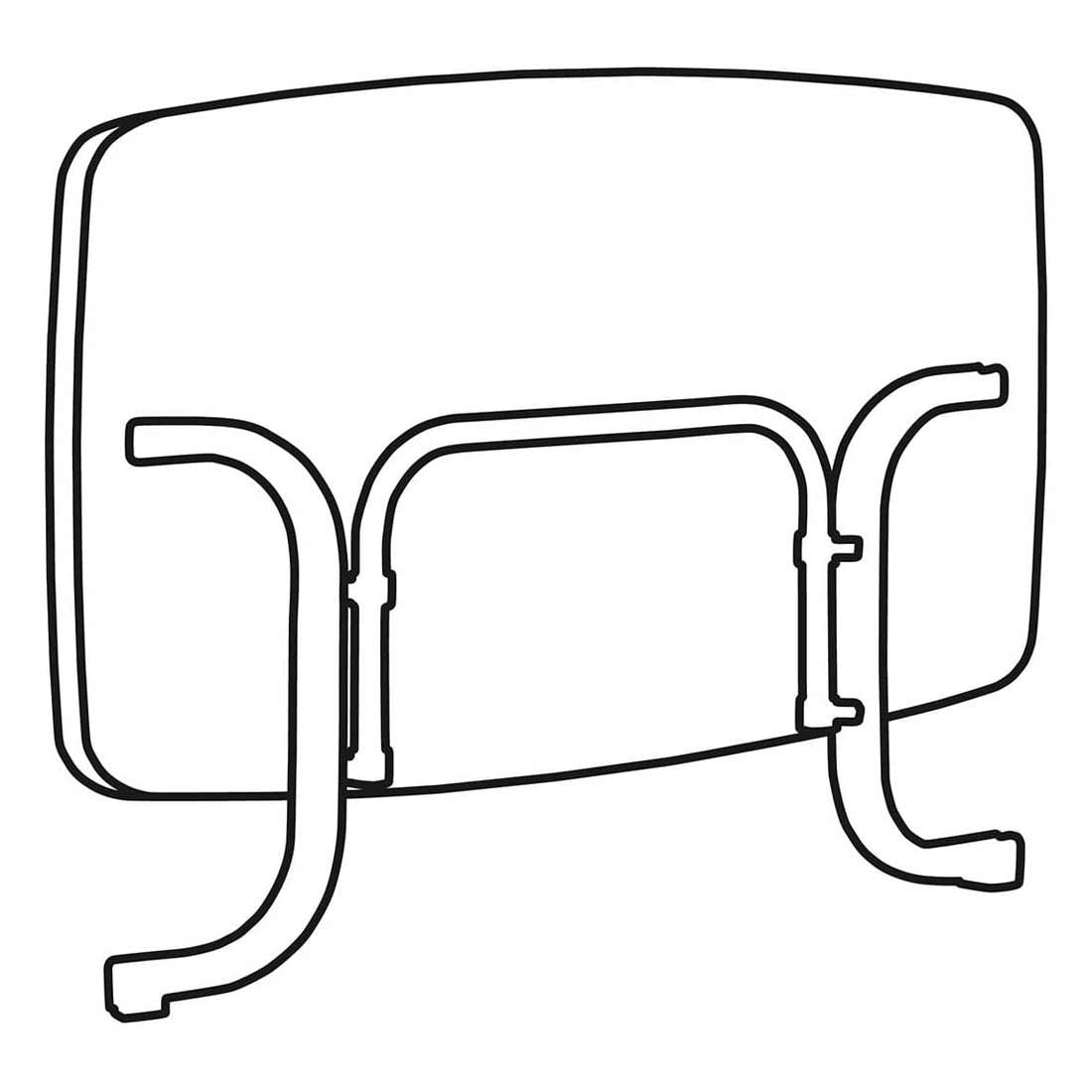 Montert Klappbord ute Boulevard 150x90cm stål/Mecalit hvit i hage