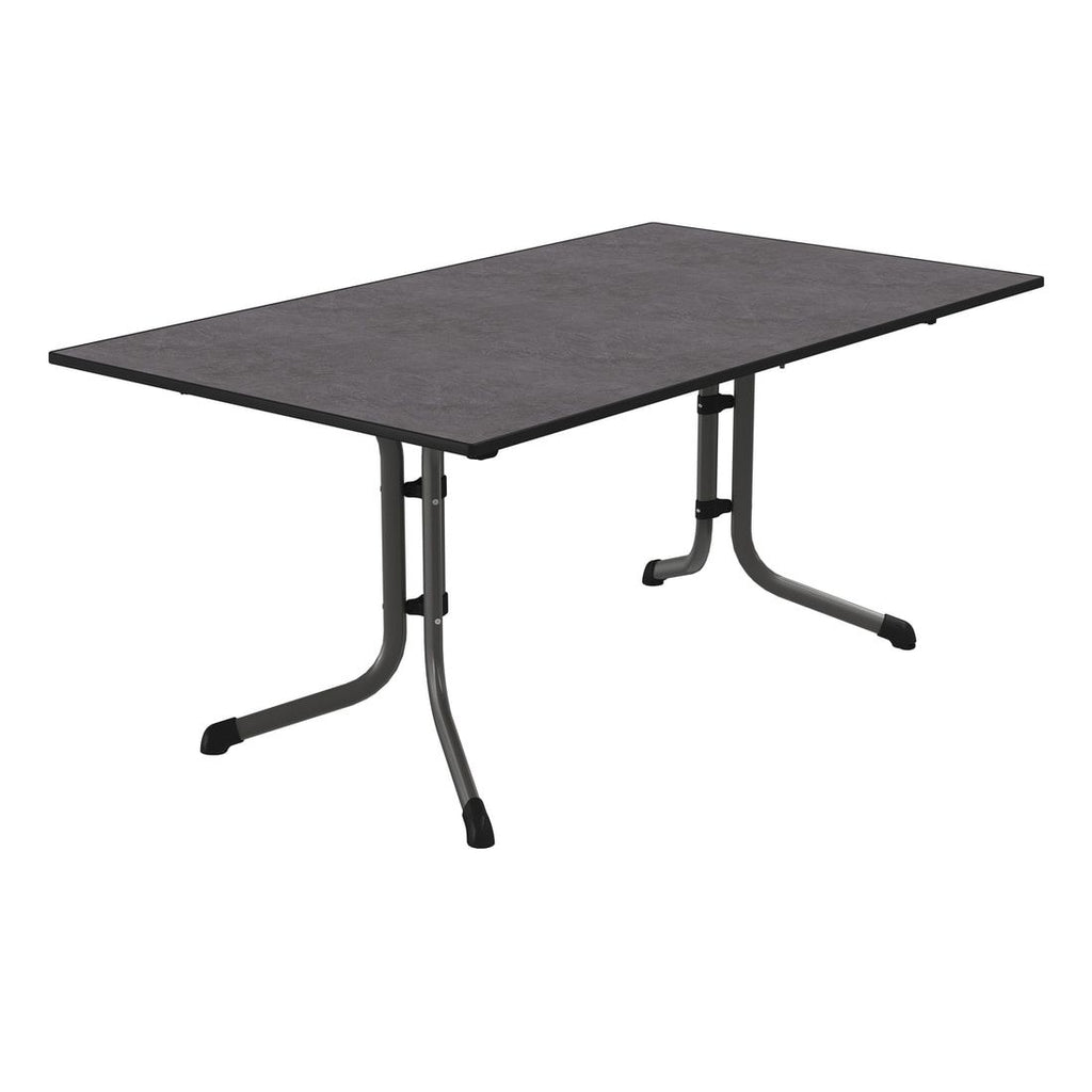 Klappbord ute Boulevard 165x95 cm stål/Vivodur forfra