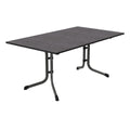 Klappbord ute Boulevard 165x95 cm stål/Vivodur forfra