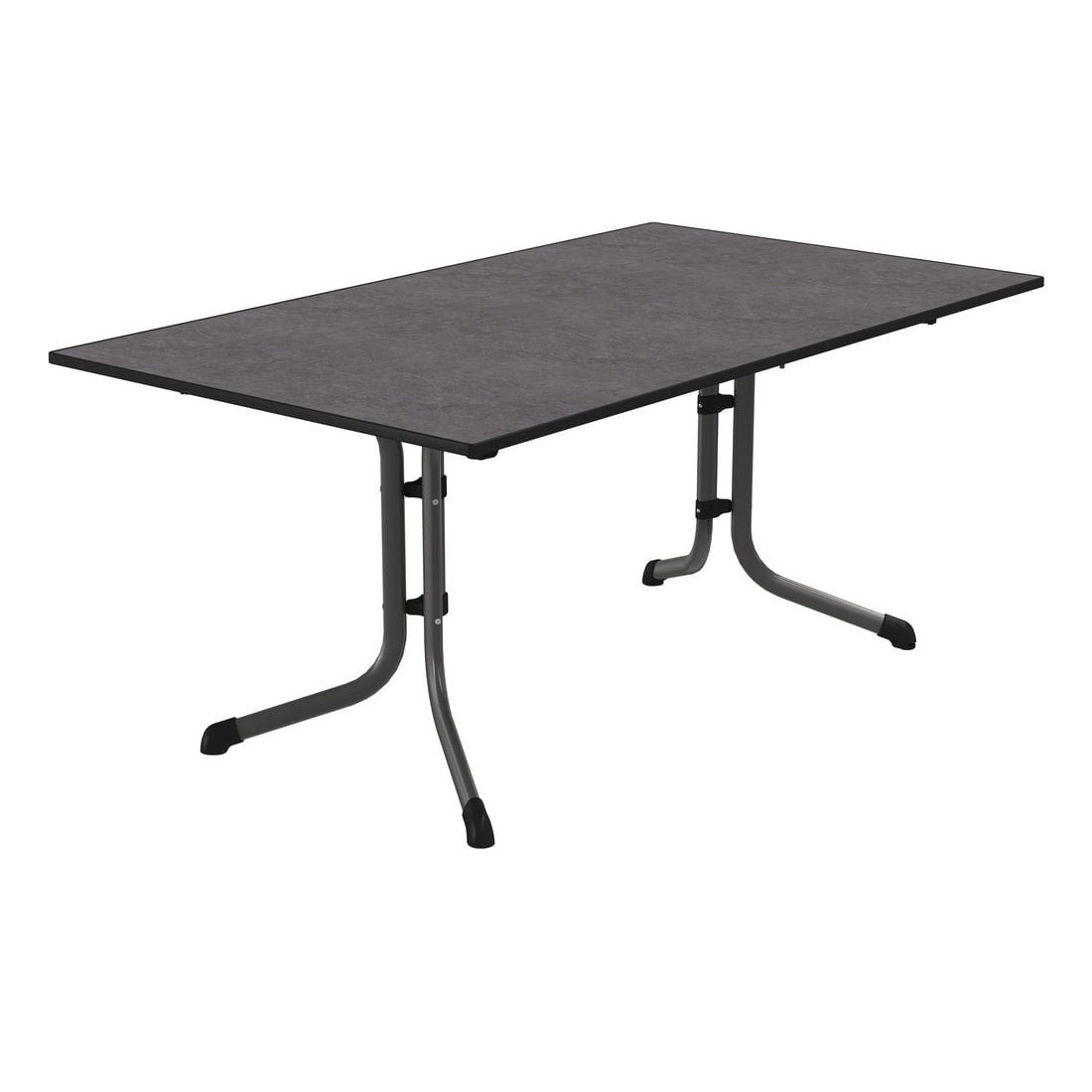 Klappbord ute Boulevard 165x95 cm stål/Vivodur forfra