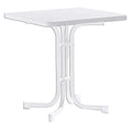 Klappbord ute Boulevard 70x70cm stål HPL hvit forfra