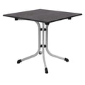 Klappbord ute Boulevard 80x80 cm stål/Vivodur grafitt forside