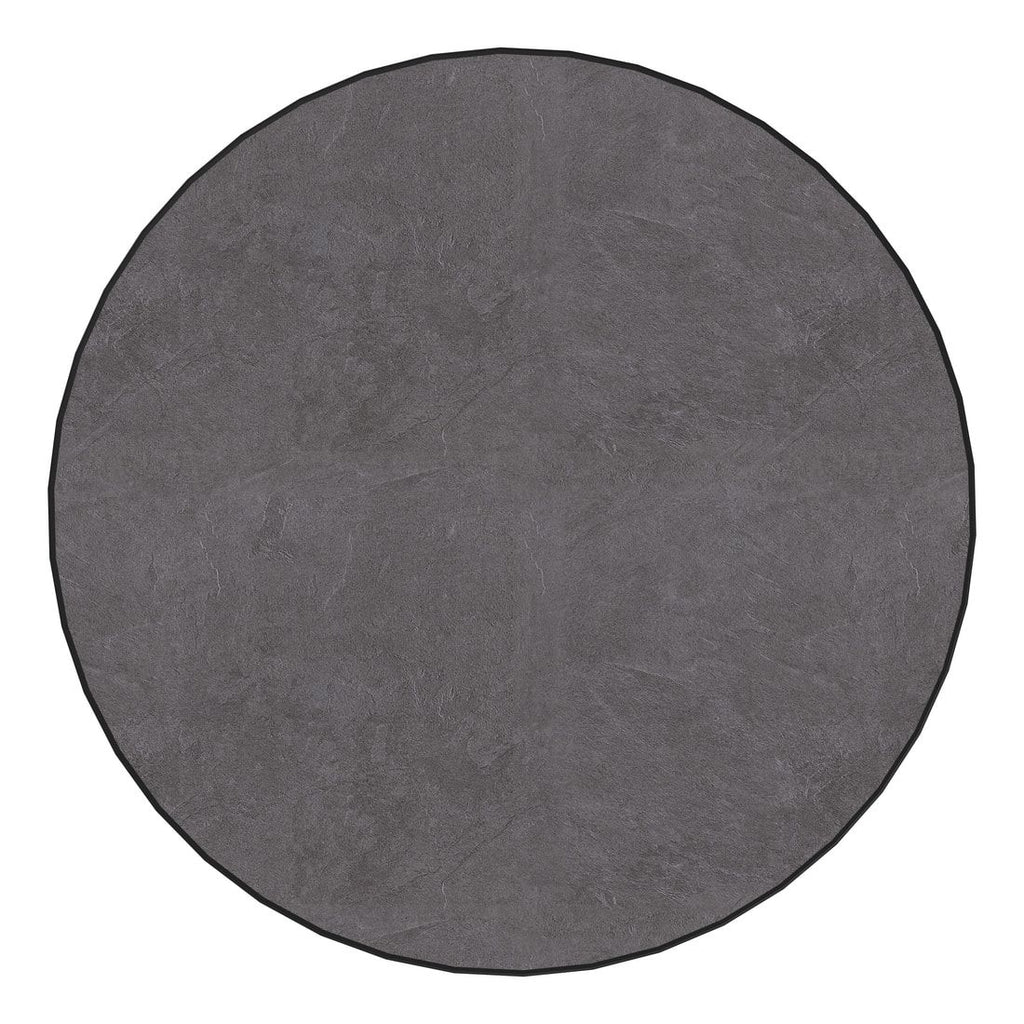 Klappbord ute Boulevard Ø85 cm stål/Vivodur grafitt bakside