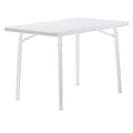 Klappbord ute Boulevard stål HPL 115x70 cm hvit front