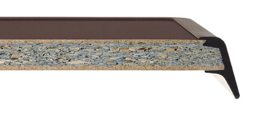 Klappbord ute Boulevard stål HPL 140x90 cm antrasitt bakside