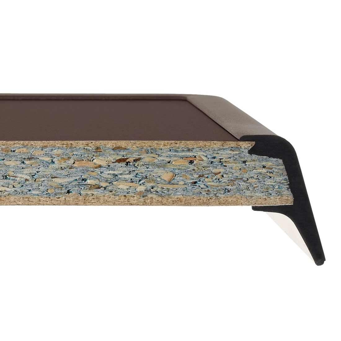 Klappbord ute Boulevard Ø86cm stål HPL jerngrå Sieger bakside