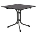 Klappbord ute Boulevard stål Vivodur 80x80 cm forfra