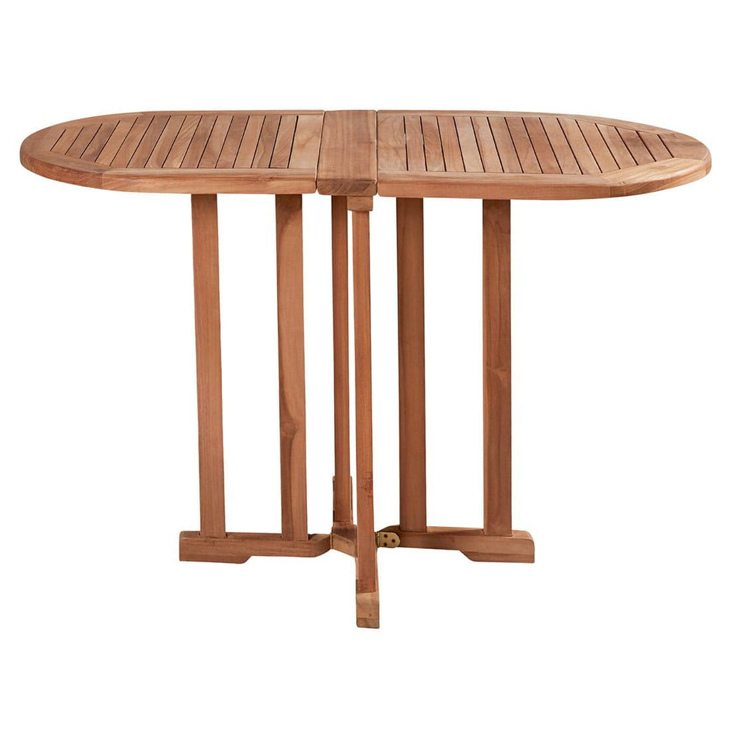 Klappbord ute Butterfly teak 120x60 cm forfra