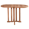 Klappbord ute Butterfly teak 120x60 cm forfra